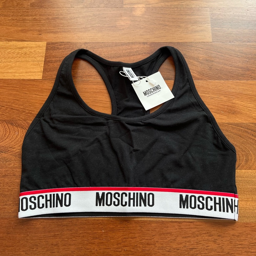 Moschino Black Sports Bra